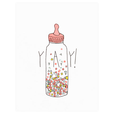 Hartland Cards Yay Confetti New Baby Card
