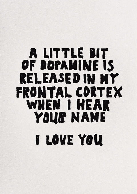 Hat Wig Glove Dopamine Love Greeting Card 