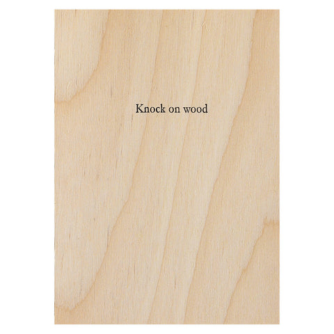 Hat Wig Glove Knock on Wood Greeting Card 