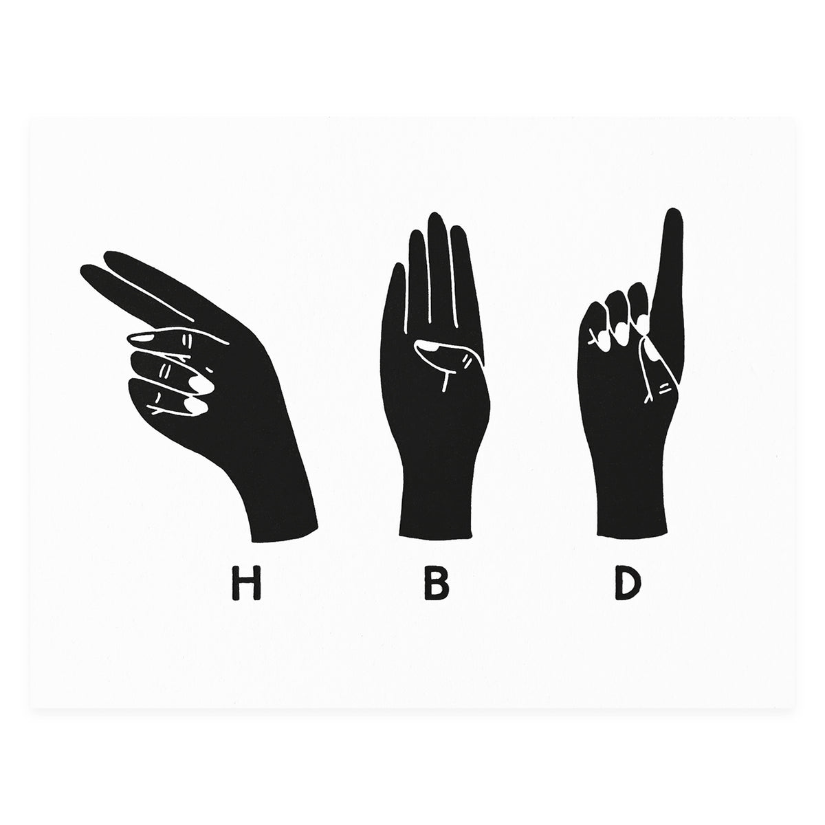 Hello Paper Co. HBD Hands Birthday Card 