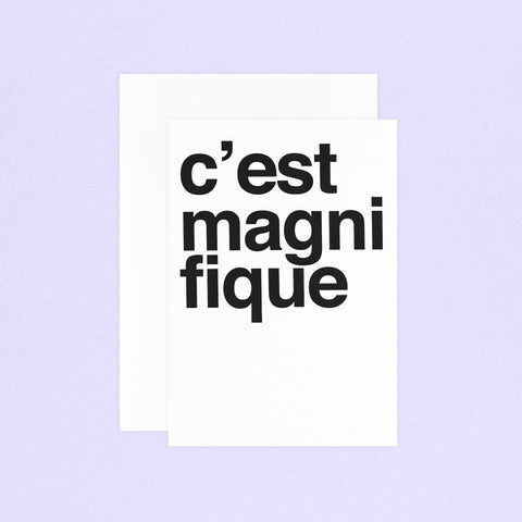 Imogen Owen C'est Magnifique Greeting Card 