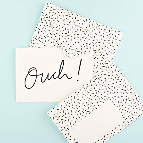 Katie Leamon Ouch Get Well Card 