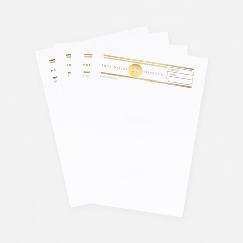 LA Paper Lover Telegram Letter Set Turquoise Envelope 