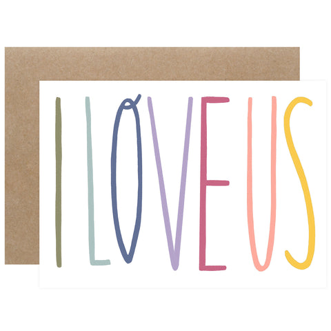 Laura Supnik I Love Us Greeting Card 