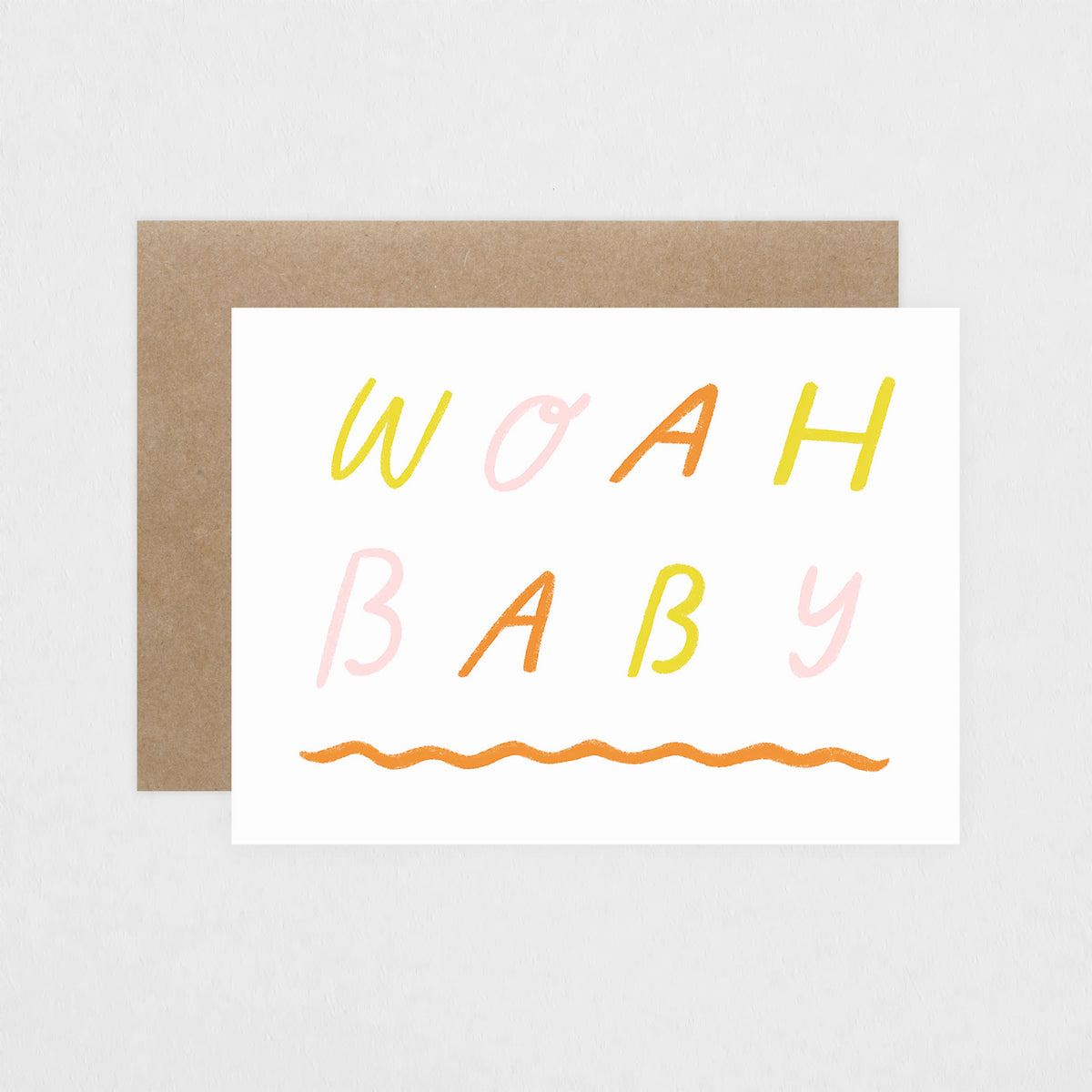 Laura Supnik Whoa Baby Greeting Card 