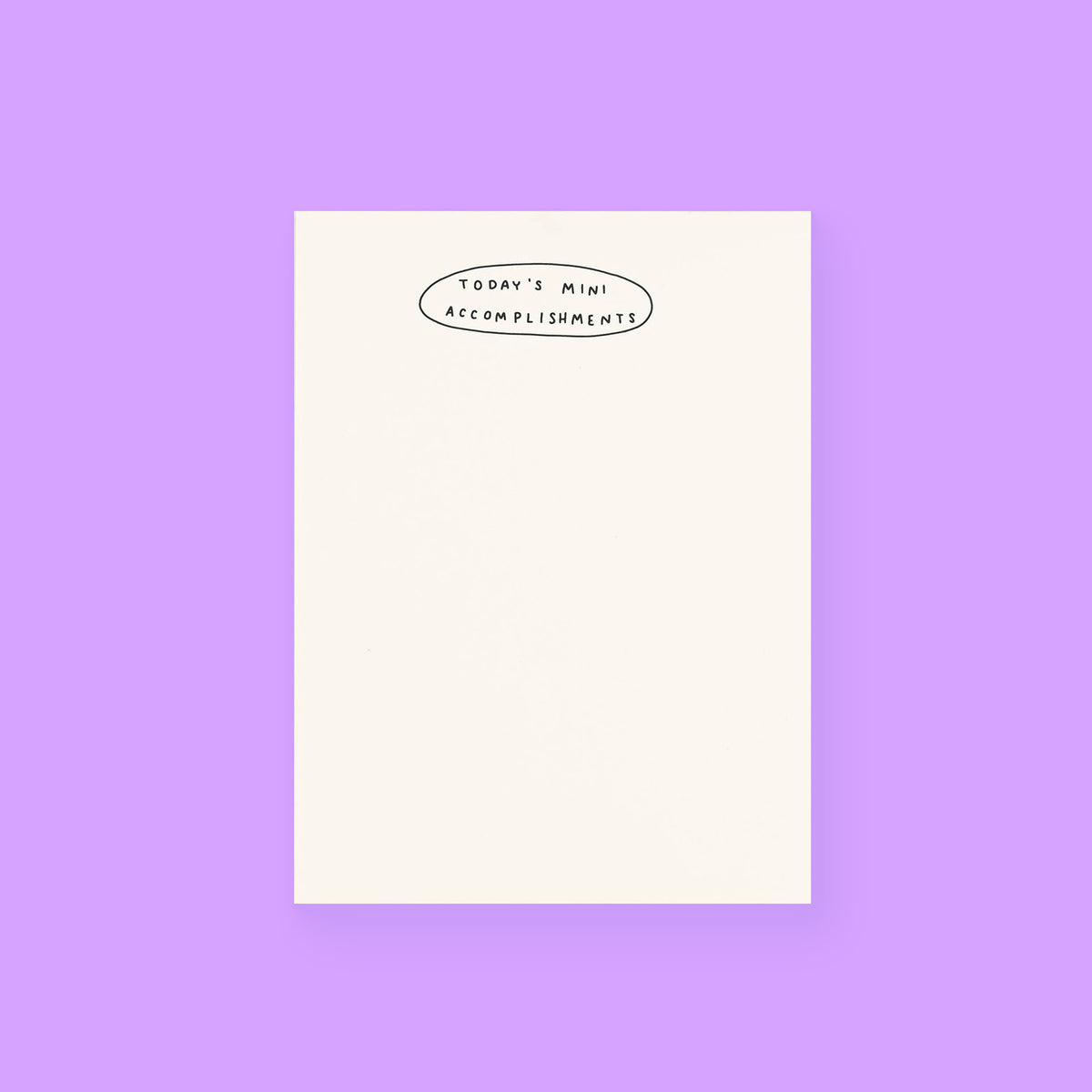 M.C. Pressure Today's Mini Accomplishments Notepad 