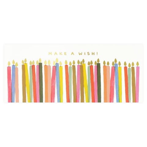 Rifle Paper Co. Make A Wish Candles Birthday Card 