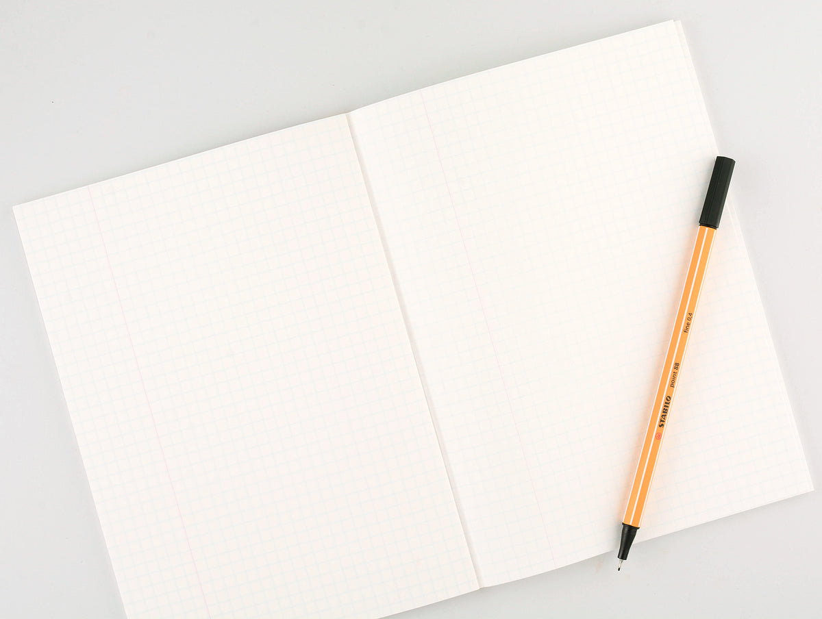 LIFE Stationery Margin A5 or B5 Notebook | Plain, Section or Ruled 