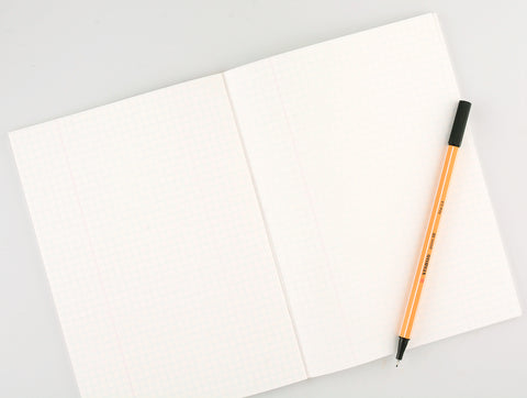 LIFE Stationery Margin A5 or B5 Notebook | Plain, Section or Ruled 