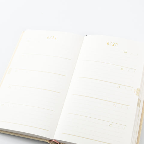 Midori 5 Year Diary Embroidered Floral 