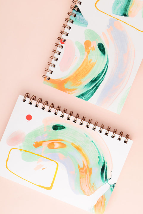 Moglea Hand-Painted Notebook Dewdrop 