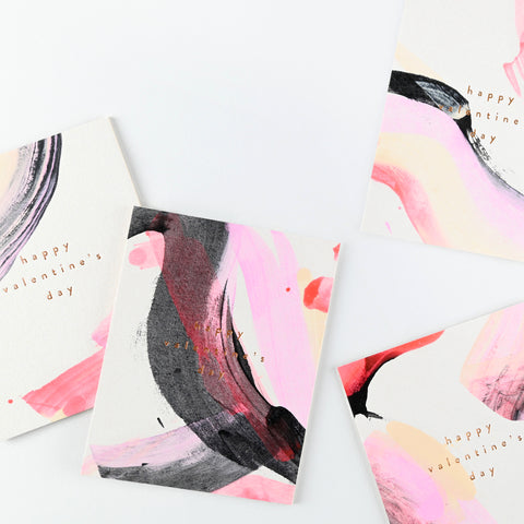 Moglea Valentine Swirl Greeting Card