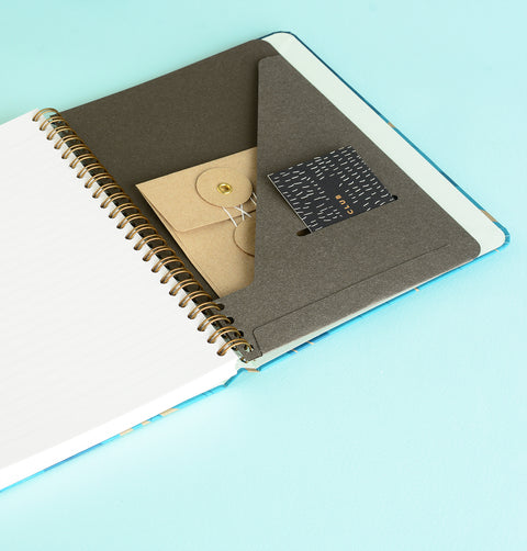Mossery Wirebound Notebook Night Wolf Ruled 
