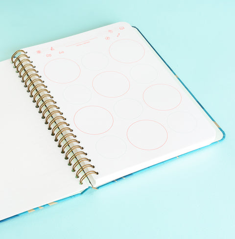 Mossery Wirebound Notebook Black Gold Speckle Ruled 