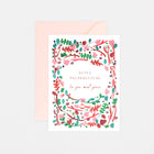 Mr. Boddington's Studio The Floral Wreath Thanksgiving Card 