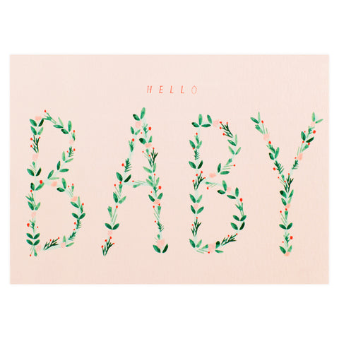 Mr. Boddington's Studio Hello Baby Greeting Card 