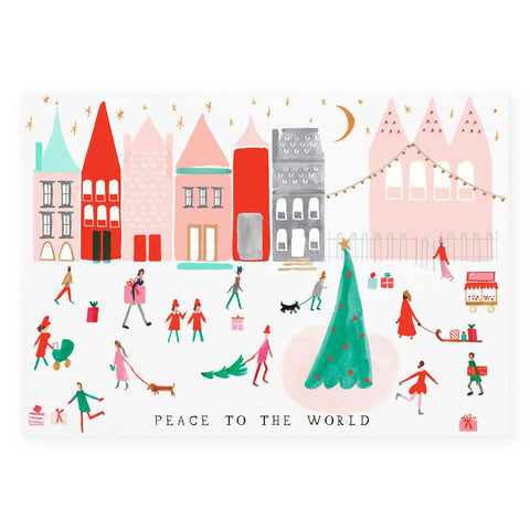 Mr. Boddington's Studio Peace to the Whole World Holiday Cards Boxed 