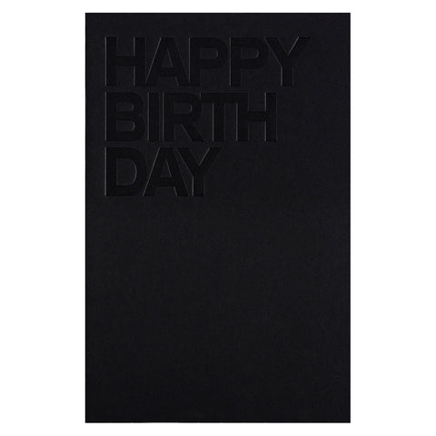 Noat Black Birthday Card 