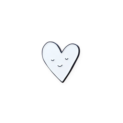 Old English Company Smiling Heart Enamel Pin 