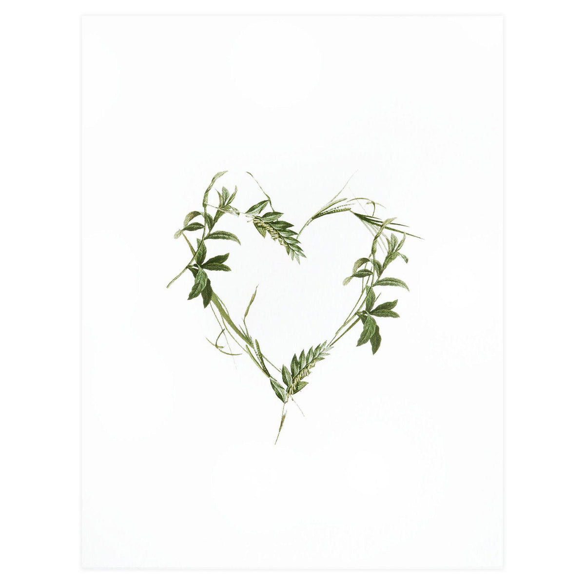 Open Sea Green Heart Greeting Card 
