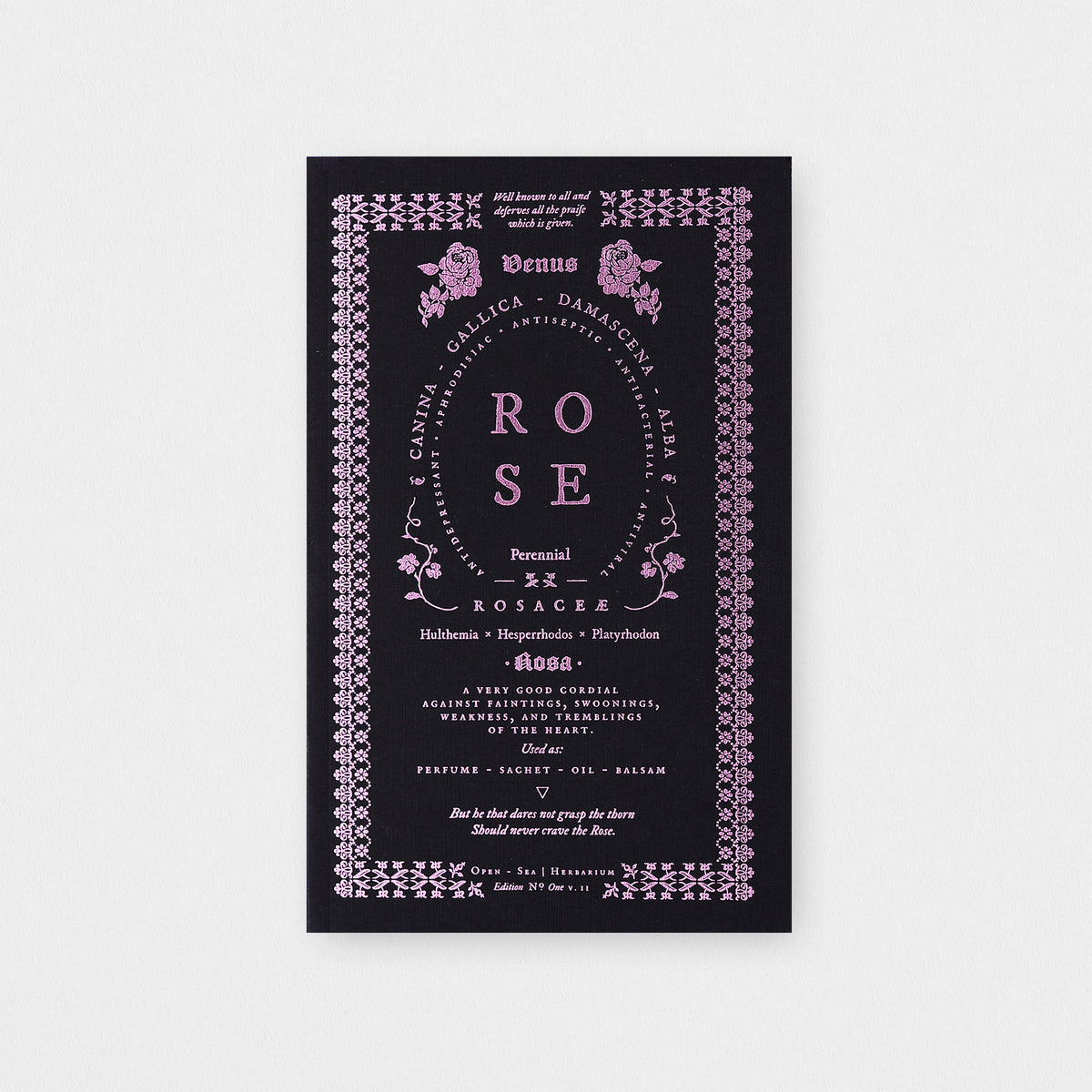 Open Sea Rose Notebook 