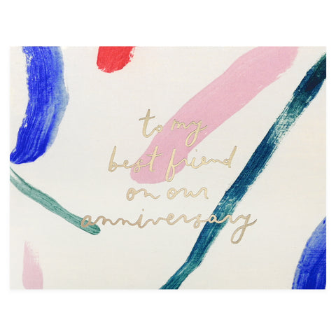 Our Heiday Best Friend Anniversary Card 