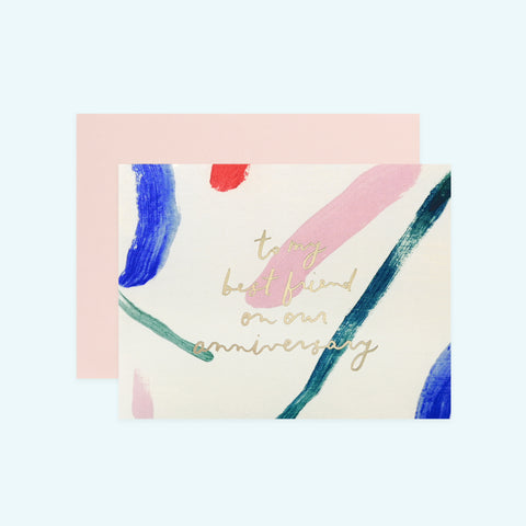 Our Heiday Best Friend Anniversary Card 