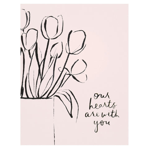 Our Heiday Our Hearts Are With You Greeting Card 
