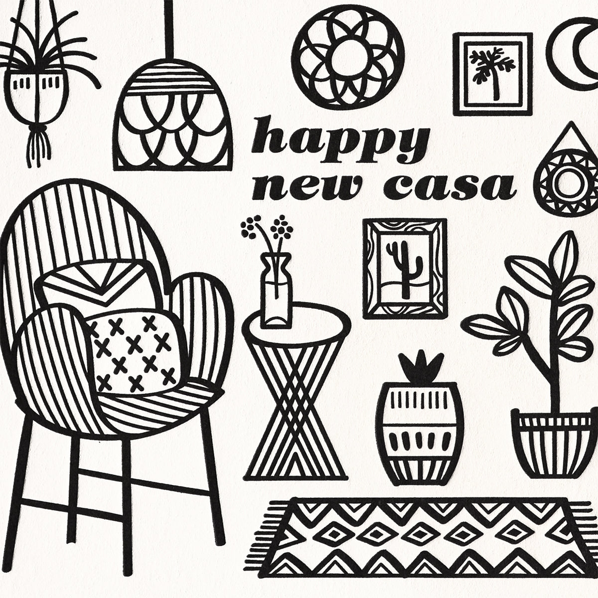 Paper Parasol Press New Casa Greeting Card 