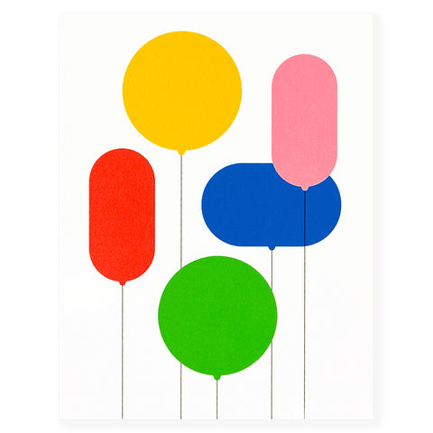 paper&stuff Balloons Birthday Card 