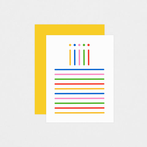 paper&stuff Birthday Cake Greeting Card 