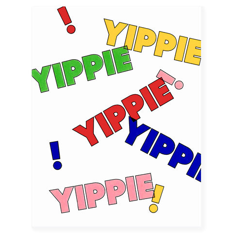 paper&stuff Yippie!  Greeting Card 