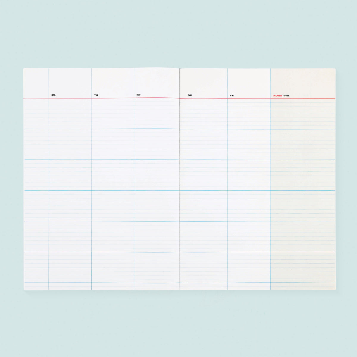 Paperways Large Monthly Planner Undated Coral Red 