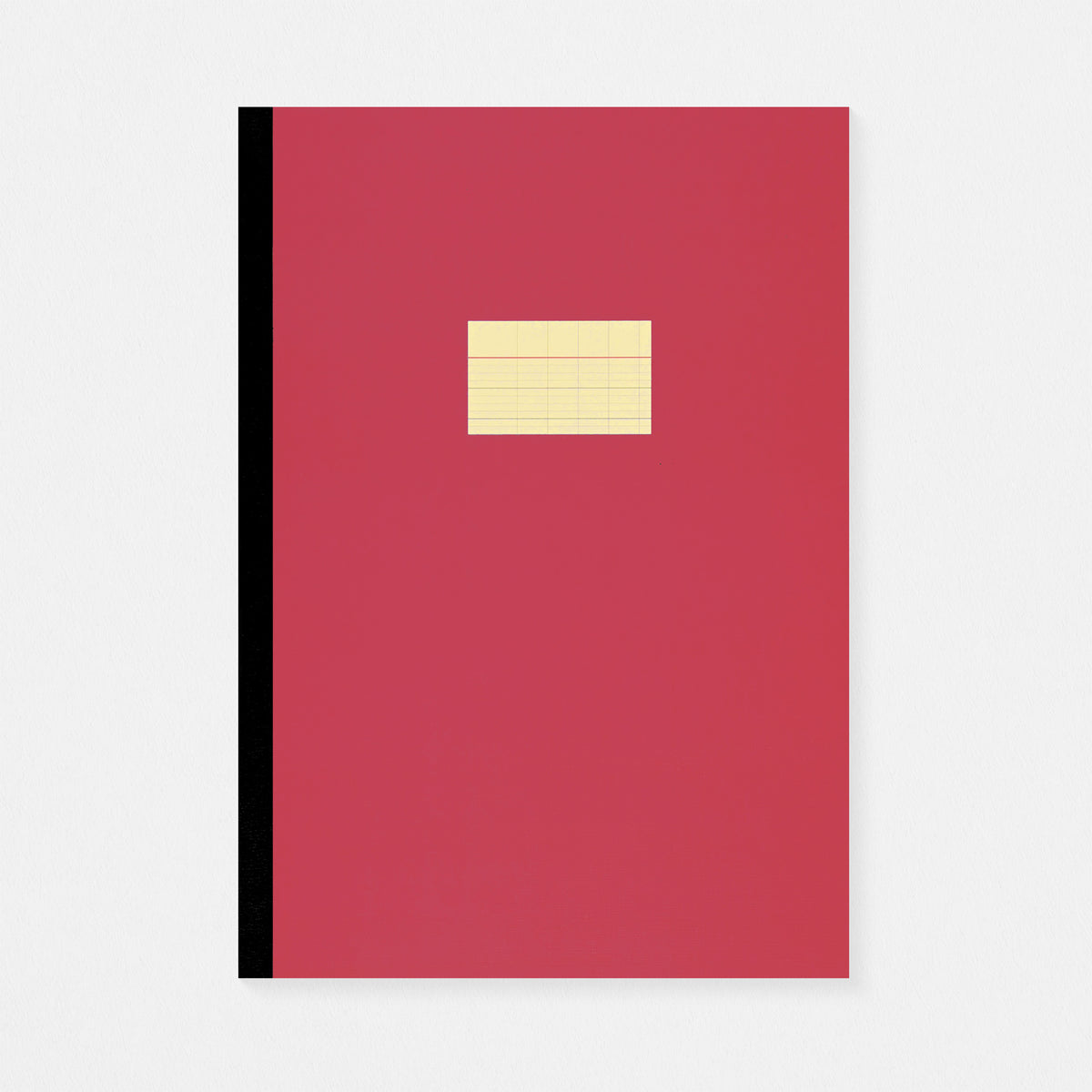 Paperways Large Notebook French Grid Crimson Red 