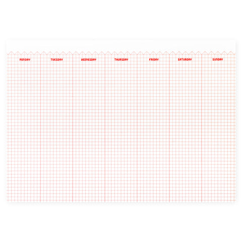 Paperways Desk Notepad Red Velvet A4 