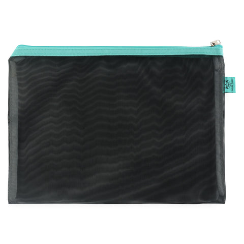 Papier Tigre Large Mesh Pouch Black 