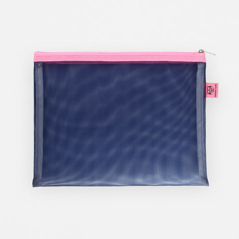 Papier Tigre Medium Mesh Pouch Indigo 
