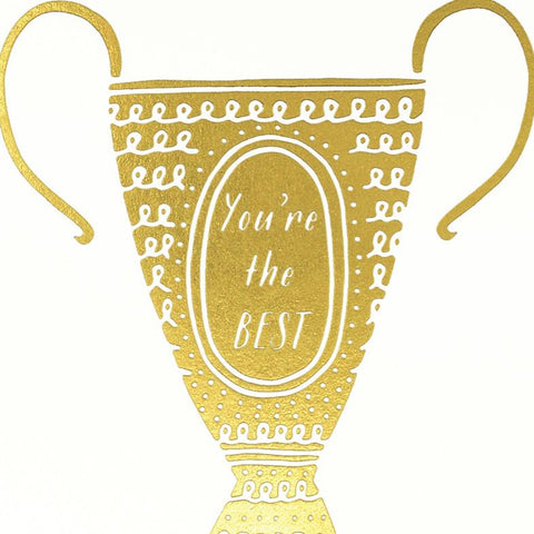 Paula & Waffle You're The Best Trophy Greeting Card 