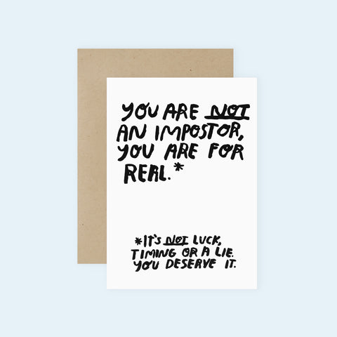 People I've Loved Impostor Greeting Card 