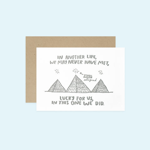 People I've Loved Lucky For Us Greeting Card 