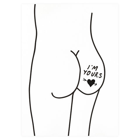 Poem Press Booty Greeting Card 