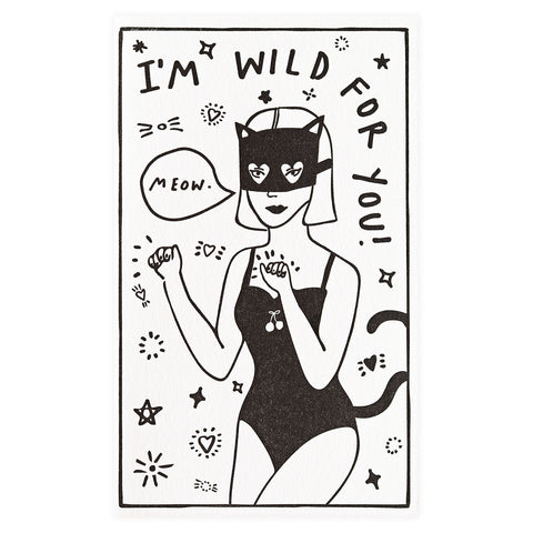 Poem Press Wild For You Greeting Card 