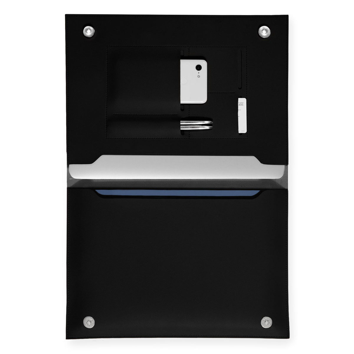 Poketo Poketo Large 13" Minimalist Folio Black 