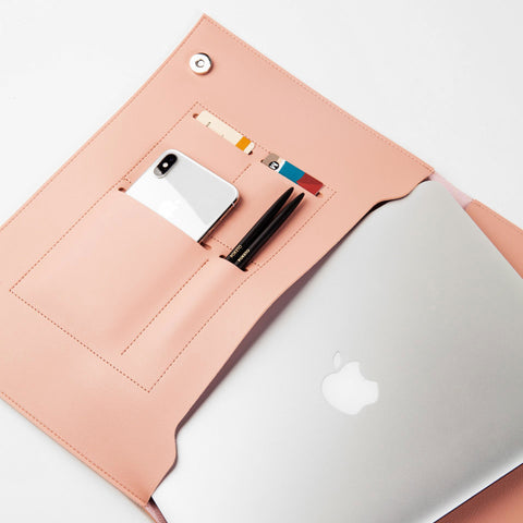 Poketo Poketo Large 13" Minimalist Folio Blush 