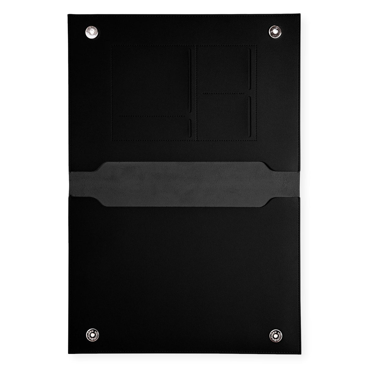 Poketo Poketo Large 13" Minimalist Folio Black 