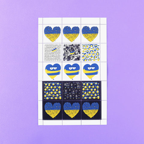 The Portland Stamp Company The Portland Stamp Company Ukraine Benefit Poster Stamps 