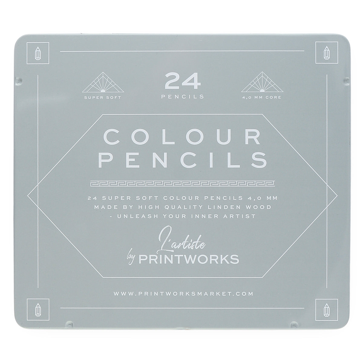 Printworks Printworks Color Pencils Set Of 24 