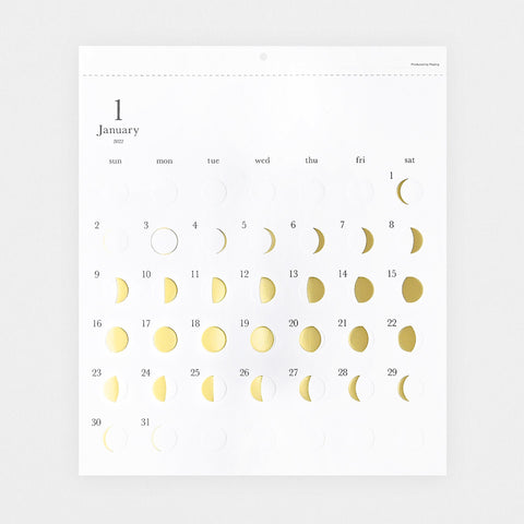 Replug Replug 2022 Moon Calendar Gold 