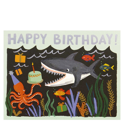 Rifle Paper Co. Shark Birthday Card 