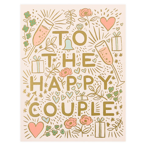 Rifle Paper Co. To The Happy Couple Wedding Card 